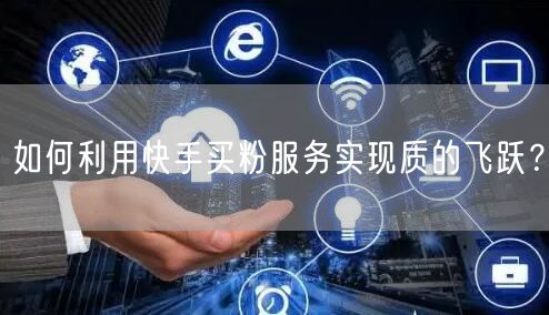 如何利用快手买粉服务实现质的飞跃?