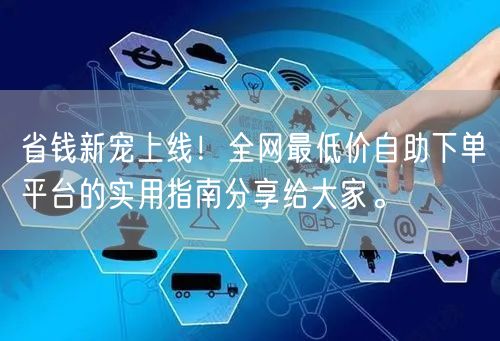省钱新宠上线！全网最低价自助下单平台的实用指南分享给大家。