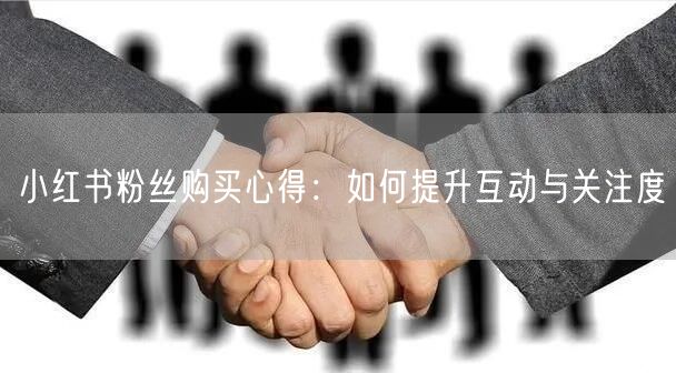 小红书粉丝购买心得:如何提升互动与关注度