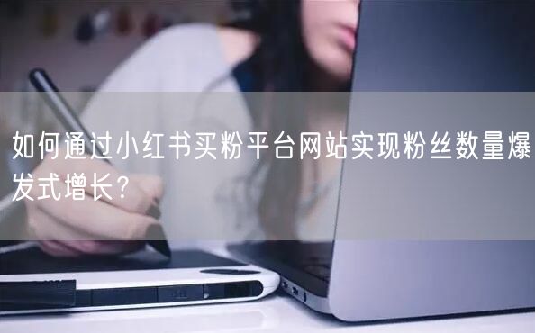 如何通过小红书买粉平台网站实现粉丝数量爆发式增长?