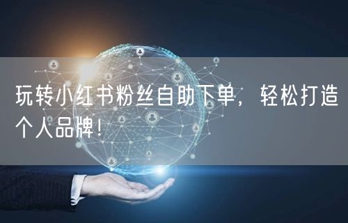 玩转小红书粉丝自助下单,轻松打造个人品牌!